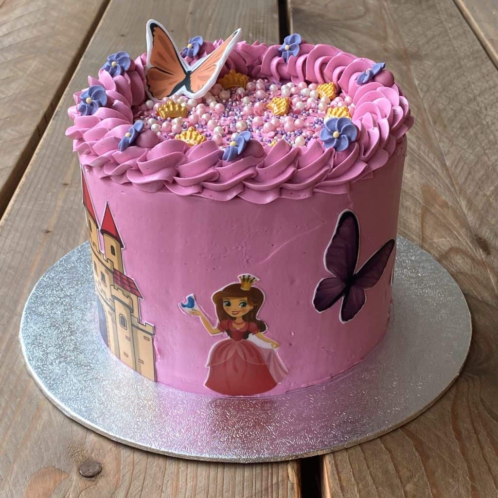 Kindertaart-roze-prinses