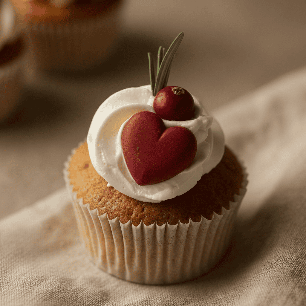 Mini cupcake met hart
