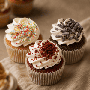 Mix van standaard cupcakes