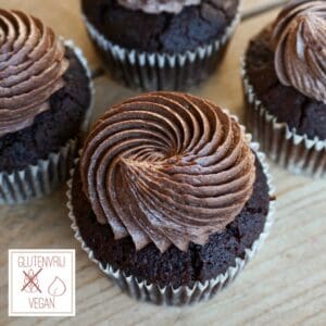 vegan en glutenvrije Devil's cupcake set