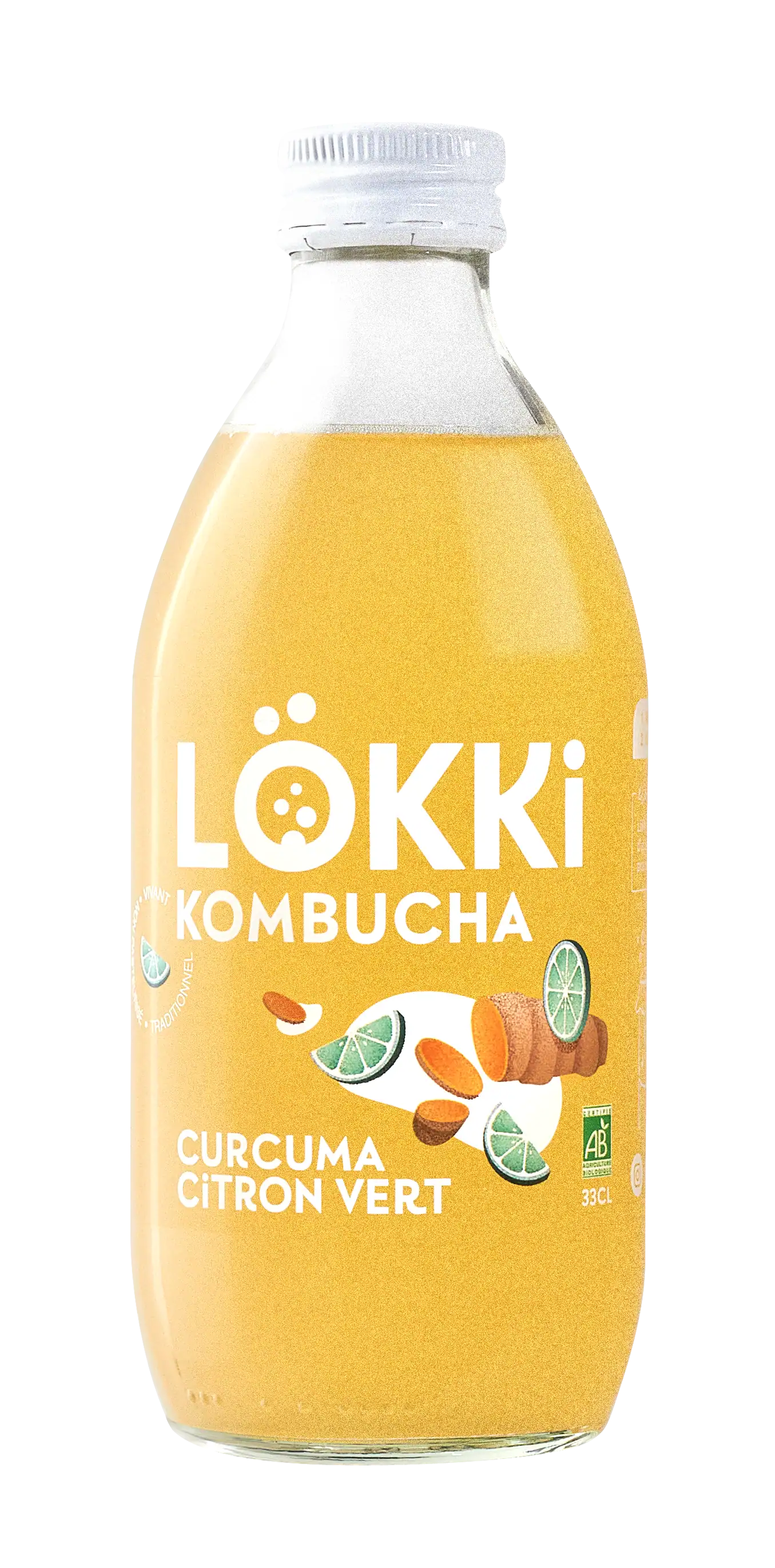 Lokki Kombucha Packaging Design Curcuma Citron Vert