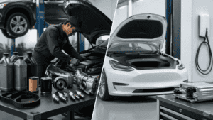 Perawatan mobil bensin lebih ruumit dibanding mobil listrik yang sederhana dan lebih hemat