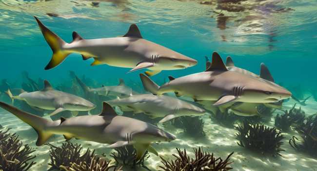 lemon_shark_juvenile_group_cohesion_together