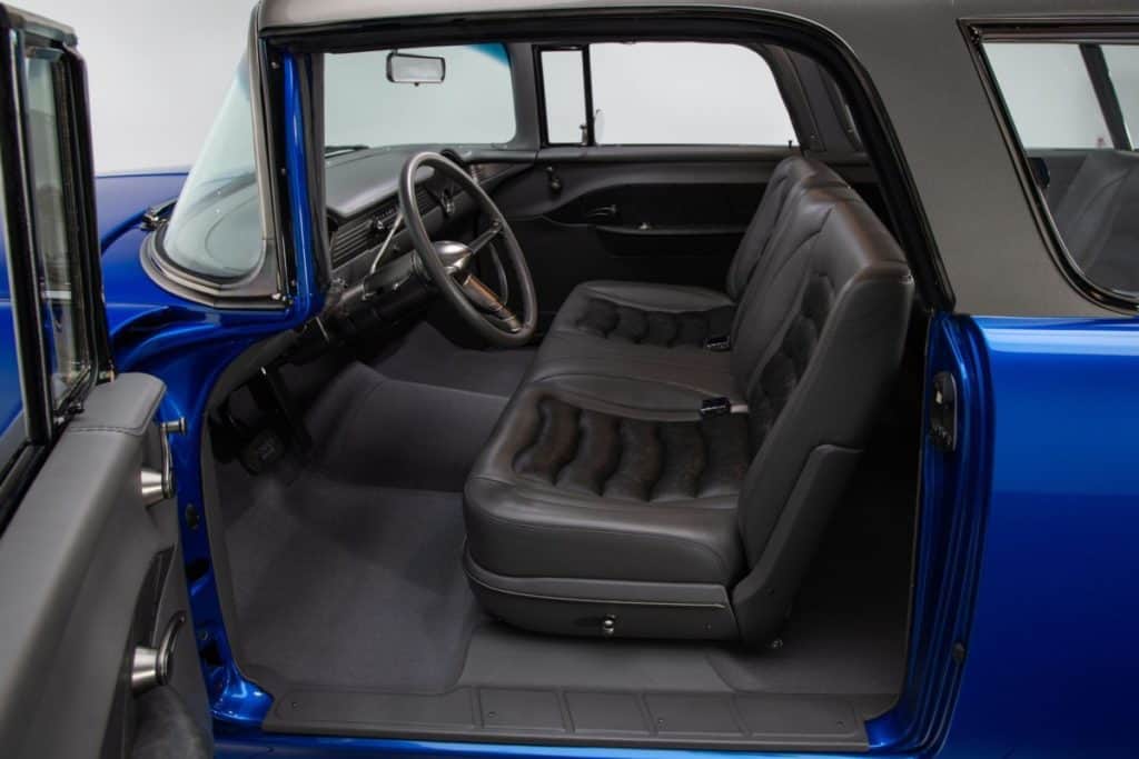 interior of the Gorgeous 1955 Chevrolet Nomad Restomod