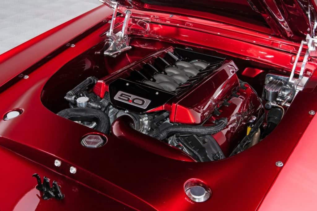 engine swap in a ford mustang restomod