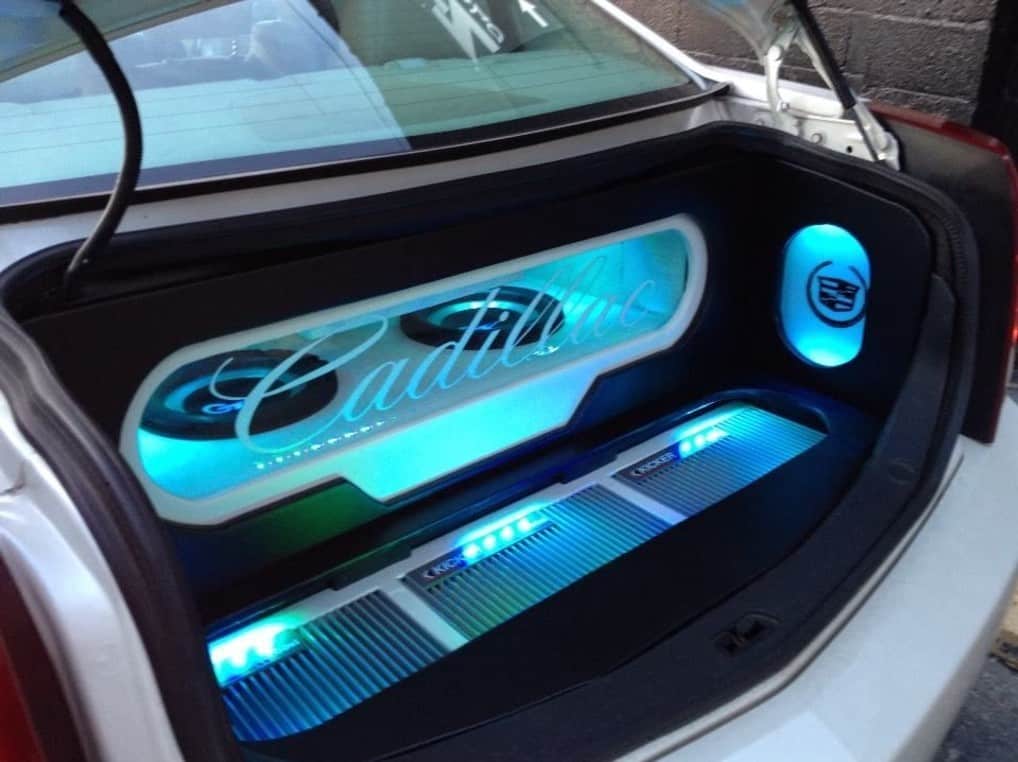 picture of a car amplifier installation in an audio system