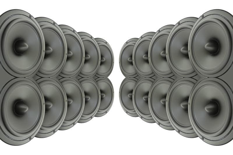 this is a picture of subwoofers used to avoid key mistakes with car audio systems