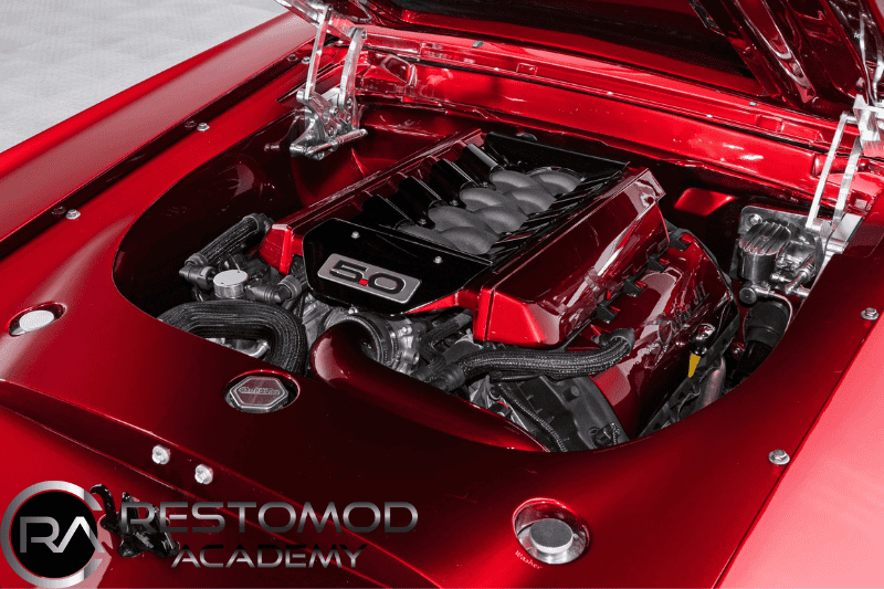 picture of a Ford Mustang Restomod