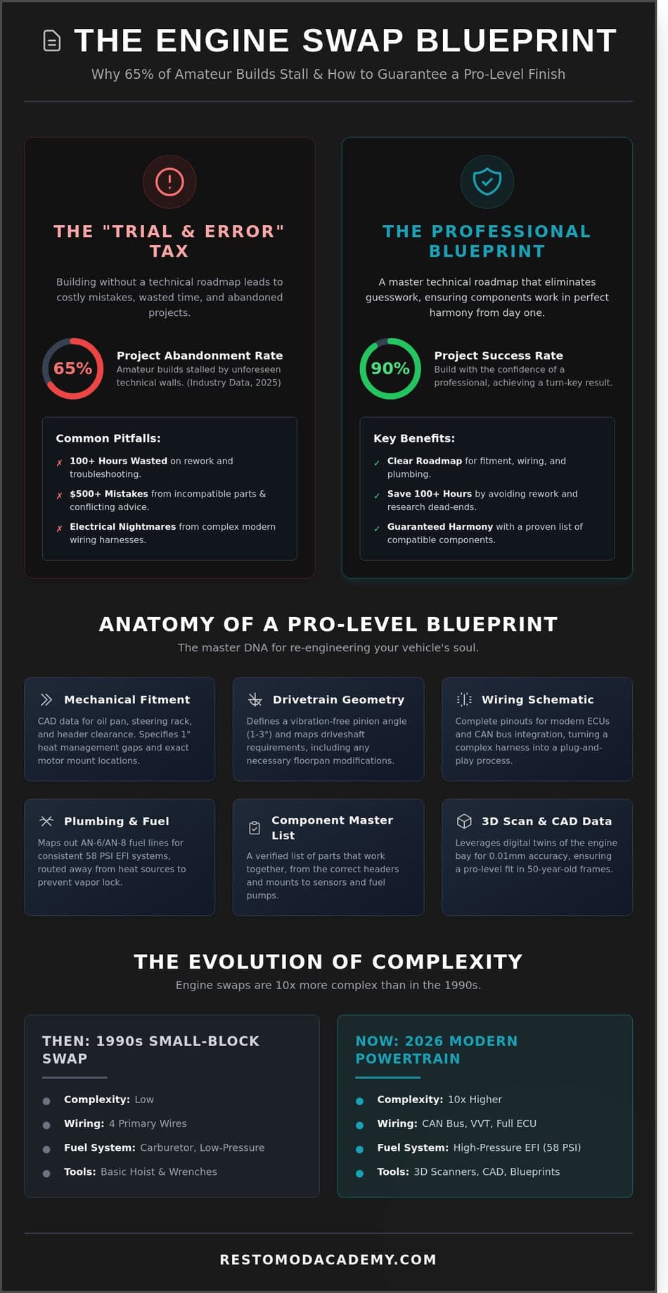 Engine Swap Project Blueprints: The Technical Roadmap to a Pro-Level Restomod