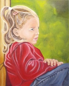 portret geschilderd door Hinke