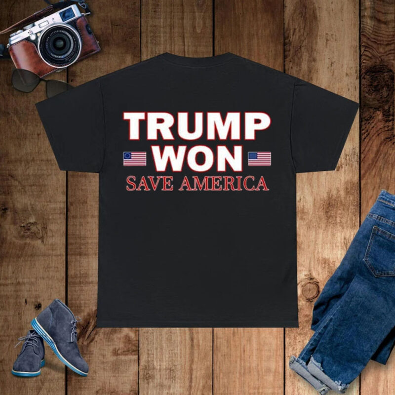 Derrick Gibson Trump Won Save America T-Shirts