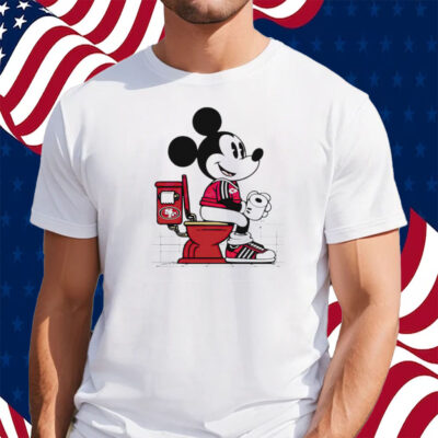 Mickey Mouse Chiefs Shit On 49ers Toilet Shirt