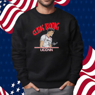 Uconn Basketball Donovan Clingan Cling Kong T-Shirt Sweatshirt