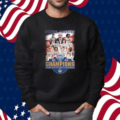 Big East 2024 Tournament Champions Uconn Huskies Mens Basketball Shirt Sweatshirt