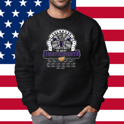 Colorado Nl West Participants Back To Shirt Sweatshirt