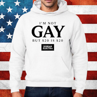 I'm Not Gay But $20 Is $20 I Made $20 At The Dorian Electra Concert Shirt Hoodie
