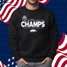 Arkansas Razorbacks 2024 Sec Men’s Outdoor Track & Field Champions Shirt Sweatshirt