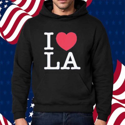 I LOVE LA BASEBALL T-SHIRT