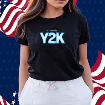 A24 I Survived Y2k T-Shirt