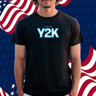 A24 I Survived Y2k T-Shirt