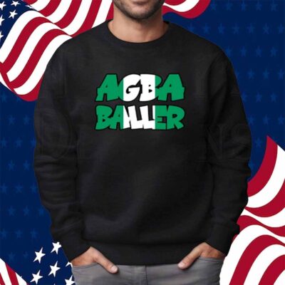 Agba Baller Wearing Agba Baller T-Shirt