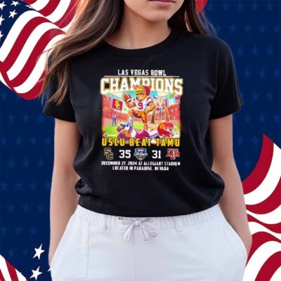 USC Trojans Beat Aggies Las Vegas Bowl Champions Shirt