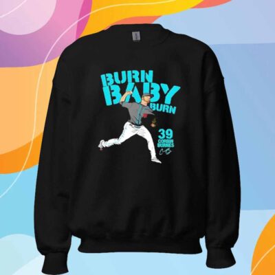 Corbin Burnes Burn Baby Burn 39 Arizona Diamondbacks T-Shirt