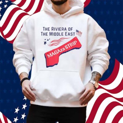 Gaza Strip Trump MAGAZA Strip American Flag USA MAGA-za Map Shirt