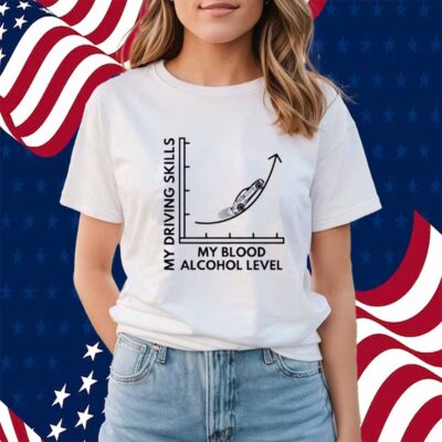 My Driving Skills My Blood Alcohol Level BAC Level Graph Shirt