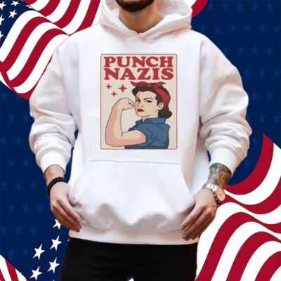 Punch Nazis Strong Girls Shirt