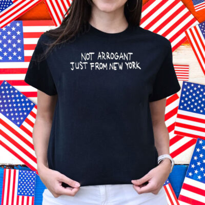 David-Joy Reid Wearing Not Arrogant Just From New York Shirt