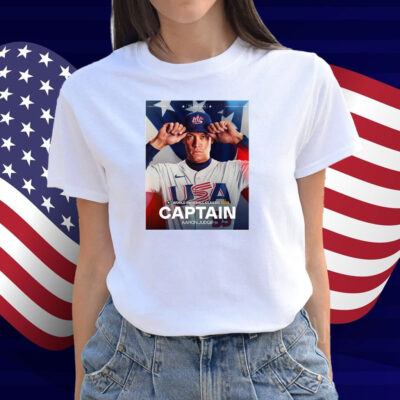 Official MLB Team USA World Baseball Classic 2025 Captain Aaron Judge New York Yankees Poster Shirt
