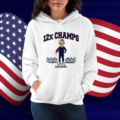 UConn WBB Geno Auriemma 12x Champ Shirt