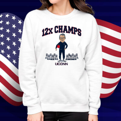 UConn WBB Geno Auriemma 12x Champ Shirt