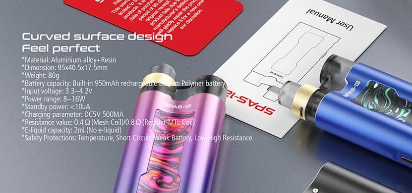 510vape spas 12 vape pod system kit 510vape spas-12 kit $8. 28