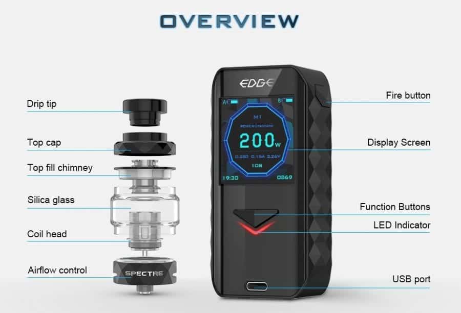 Digiflavor edge 200w vape kit digiflavor edge 200w tc kit $40. 50 (usa)