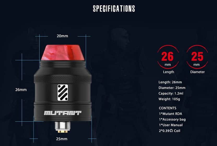 Mutant rda vandy vape mutant rda $18. 37