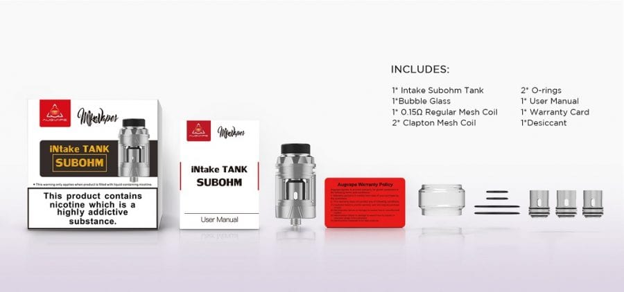 Augvape intake tank scaled augvape intake sub ohm tank $14. 50