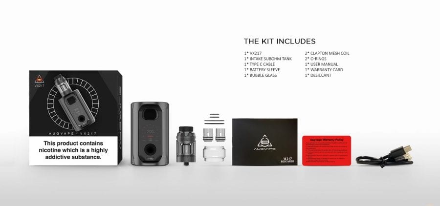 Augvape vx217 starter kit scaled augvape vx217 kit $37. 99