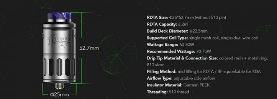 Wotofo profile 25mm rdta scaled wotofo profile rdta $20. 88