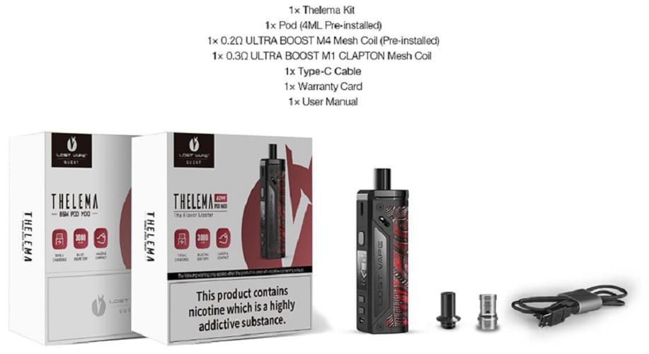 Lost vape thelema pod system lost vape thelema pod mod kit $26. 99 (usa)