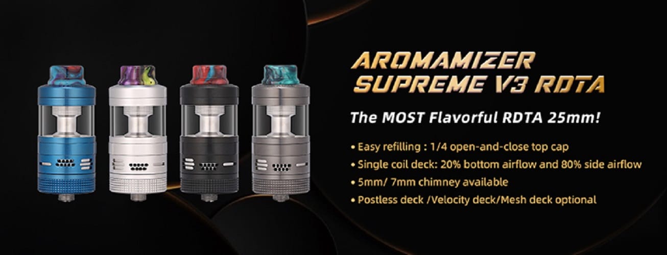 Steam crave aromamizer supreme v3 steam crave aromamizer supreme v3 rdta $40. 59