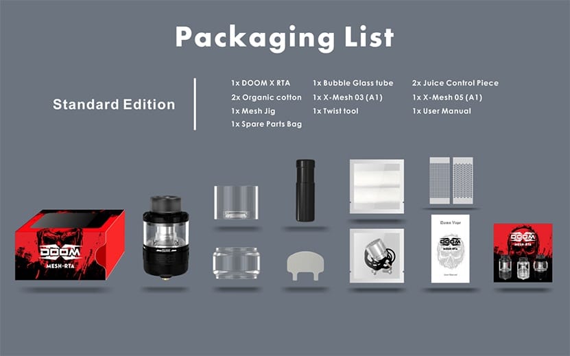Damn vape doom x 26mm rta damn vape doom x rta $23. 48