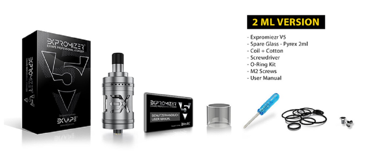 Exvape expromizer v5 rta exvape expromizer v5 mtl rta $34. 99
