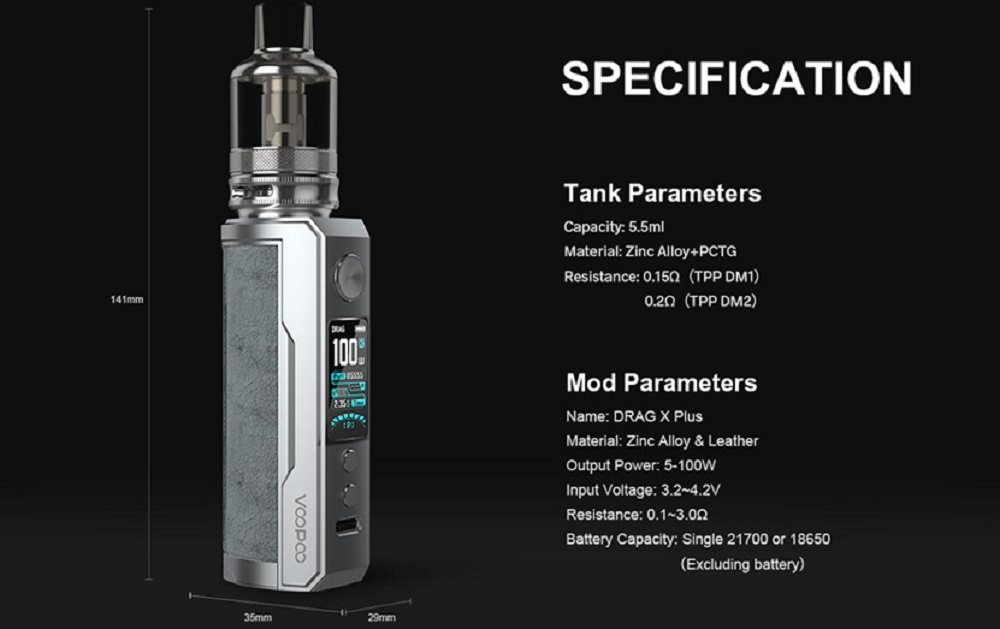 Voopoo drag x plus kit voopoo drag x plus mod $39. 99| 100w kit $45. 61