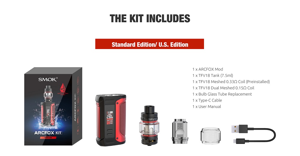 Smok arcfox starter kit smok arcfox 230w mod $35. 59 | starter kit $43. 99