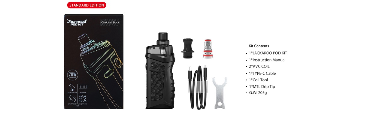 Vandy vape jackaroo pod system vandy vape jackaroo pod kit $34. 40 (usa)