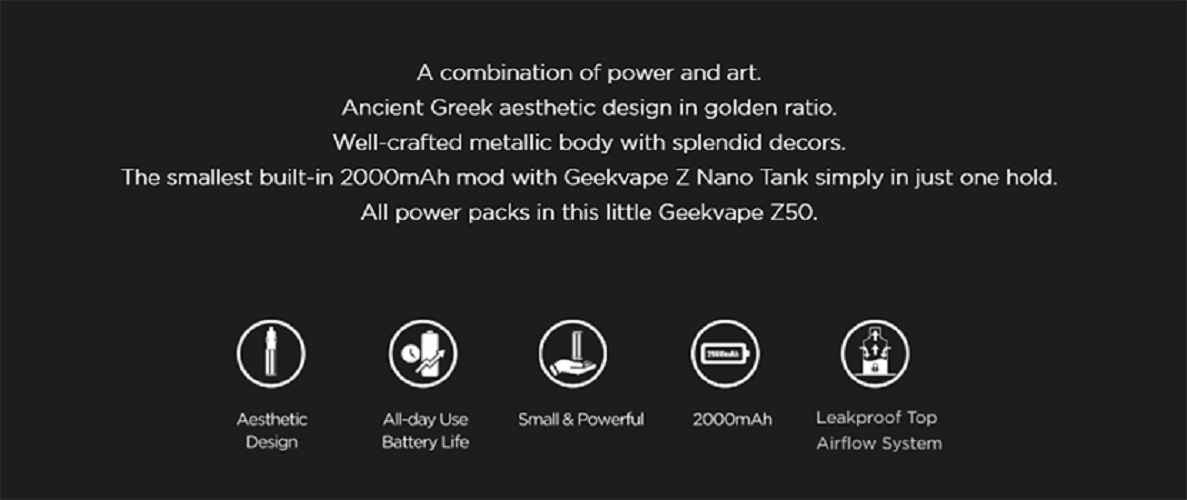 Geekvape z50 50w mod geekvape z50 50w mod $25. 49 | kit $41. 49
