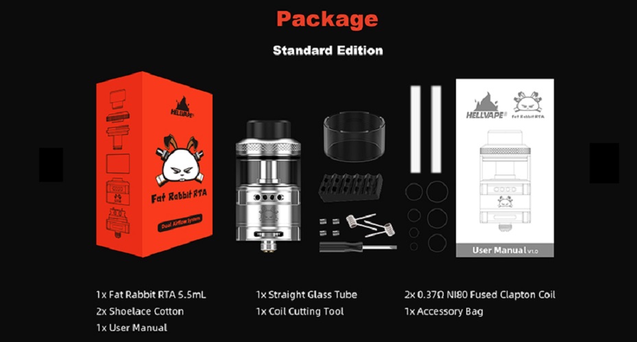 Hellvape fat rabbit rta 28. 4mm hellvape fat rabbit rta $21. 99