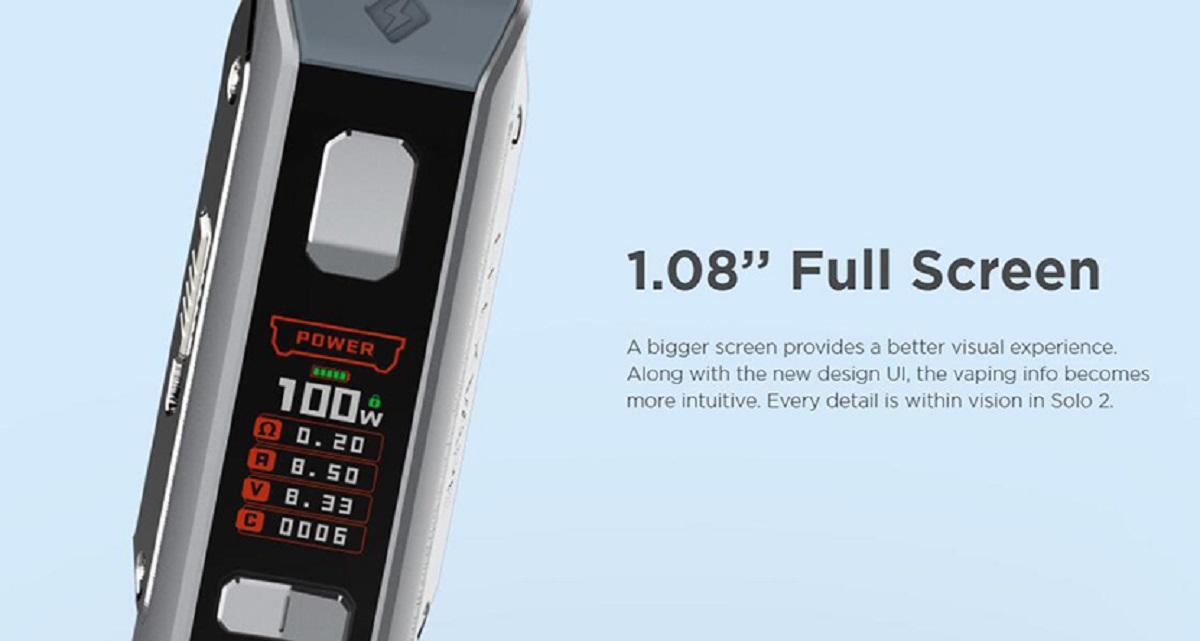 Geekvape aegis solo 2 vape kit geekvape s100 (aegis solo 2) mod $28. 19 | kit $43. 66